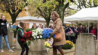 christelle carcone candidate EM Modemceremonie 11 novembre 2019